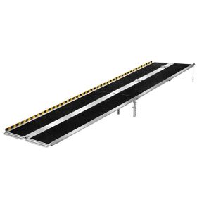 Portable Wheelchair Ramp, 10FT, Non-Slip Aluminum Folding Handicap Ramp For Wheelchair, 800 Lbs Capacity, Door Threshold Ramps For Home Steps, St (Option: Default)