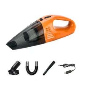 Car Vacuum Cleaner; 8000pa Cordless Rechargeable Car Mini Vacuum Cleaner; Handheld Dry & Wet Car Dust Remover For Car Home Office Desktop (Items: Wireless, Color: Orange)
