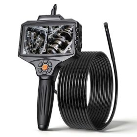 Endoscope With Light, 360 View Coverage Industrial Borescope Inspection Camera With Rotating Probe, 1080P HD Rigid Snake Scope Cam For Wall Autom (Option: Default)